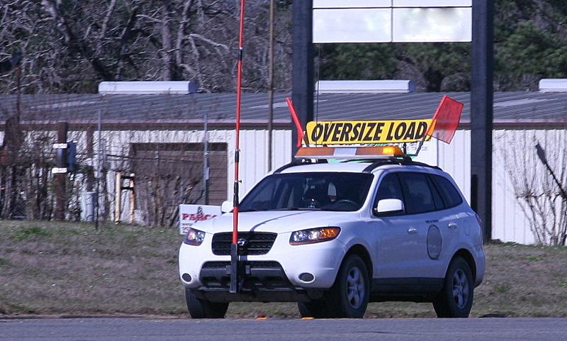 Pilot Car for Oversized Load